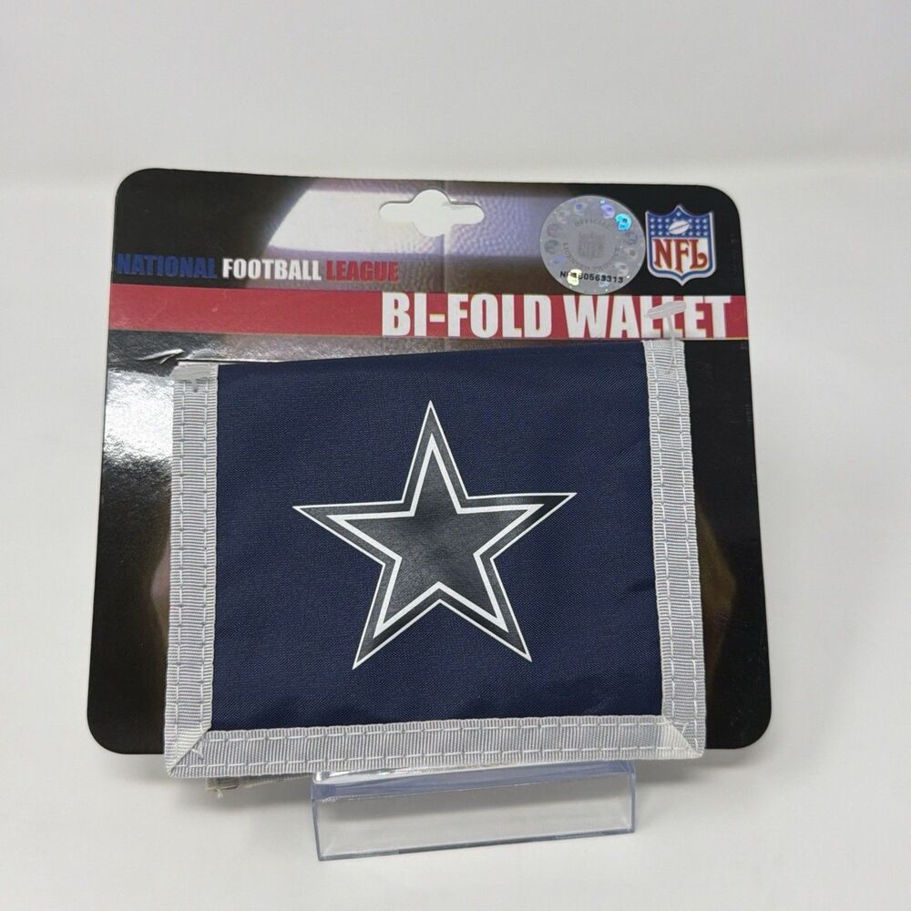 Dallas Cowboys NFL Bi-Fold Wallet Blue Nylon Official Licensed New